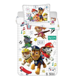 Povlečení do postýlky Paw Patrol be brave