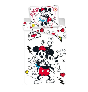 MICRO Povlečení Mickey a Minnie Retro Heart