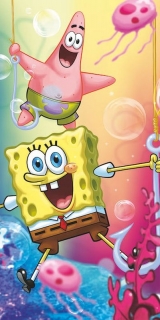 Osuška Sponge Bob s Patrikem