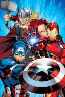 Plyšová deka Avengers Heroes 02 100/150