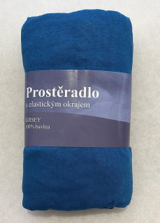 Prostěradlo Jersey Modrá 90/200